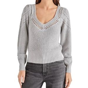 Steve Madden Gray Knit Sweater